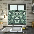 thumbnail image 4 of Yayeee Kitchen Curtains Tier Pair Light Filtering 27"x36" Rod Pocket Short Cafe Window Panel, Forest Camouflage Pattern, 4 of 7