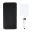 thumbnail image 1 of Power Bank 10000mAh Puertos USB duales Cargador portátil de protección múltiple con indicador LED para teléfonos Negro, 1 of 8