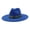 Blue, variant on Big Wide Brim Boho Fedoras Hat for Women Men with Embroidery Belt Rancher Western Suede Hat