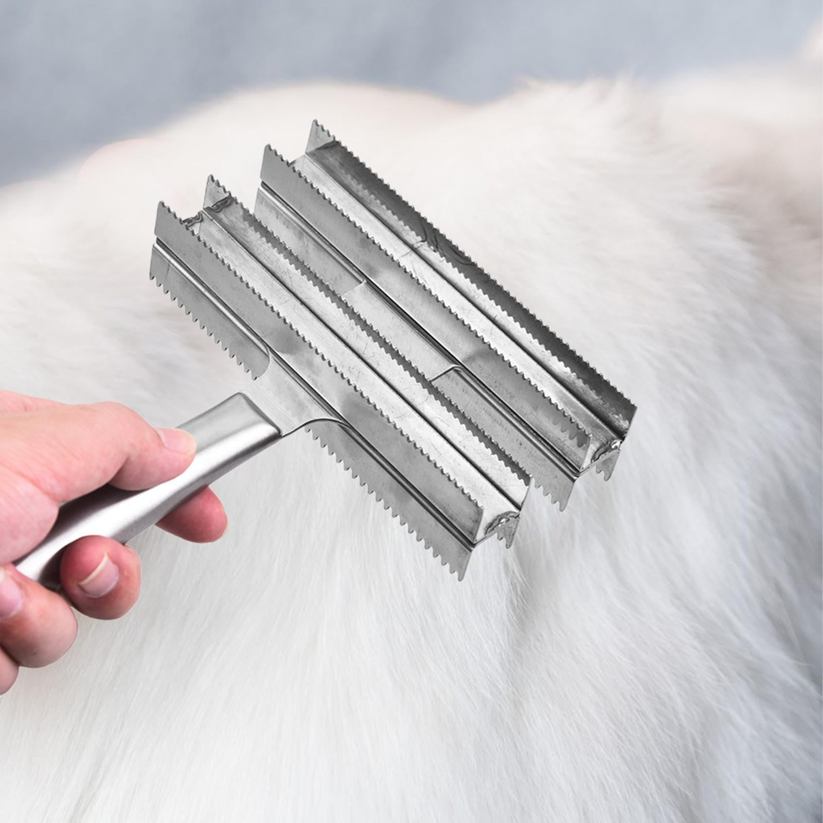 figatia Horse Hair Comb Rake Deshedding Brush Double Sided Shedding Blade Curry Combo Scrapers Pet Rake Comb Brush Cats Cattle