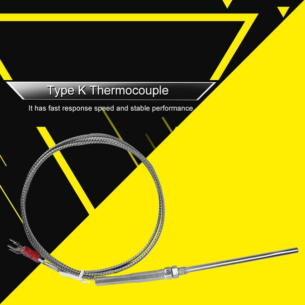 Thermocouple Type K Super Sensible - Sonde M8 Pour Mesure De Température ( 0-400°C) - 1M Sonde Thermocouple Filetage