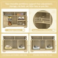 thumbnail image 4 of Aukfa Cat Litter Box Enclosure, Double Hidden Litter Box Furniture Cat for 2 Cats, Brown, 4 of 8
