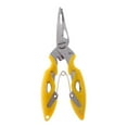 thumbnail image 2 of Alicates de pesca Cola 2 Uds tijera de Línea Herramienta para Quitar anzuelos acero inoxidable amarillo, 2 of 7