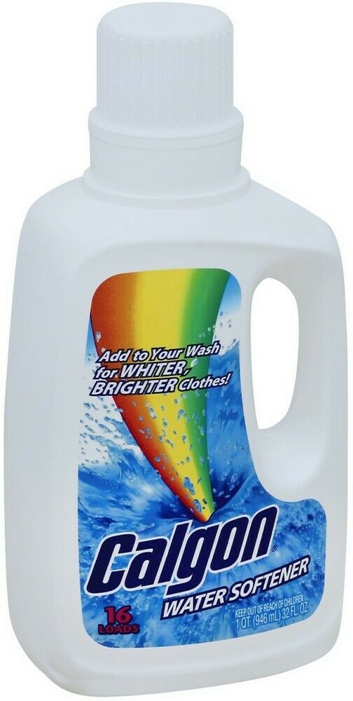 Calgon Water Softener, Laundry Detergent Booster 32 oz (Pack of 6)