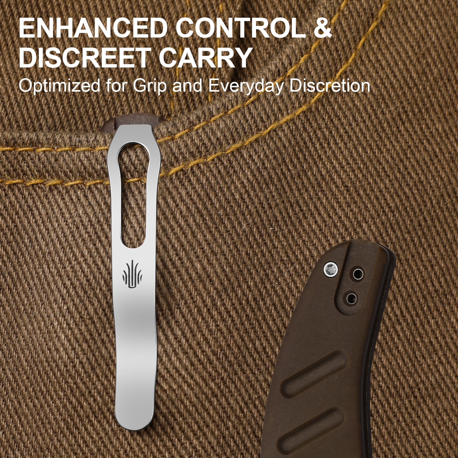 Kizer C01C 2.9 CD Folding Pocket Knife Nitro-V Blade Micarta Handle V3488.29CDA1