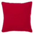 thumbnail image 2 of SARO 15063.R20S 20 in. Square Pompom Down Filled Pillow - Red, 2 of 4