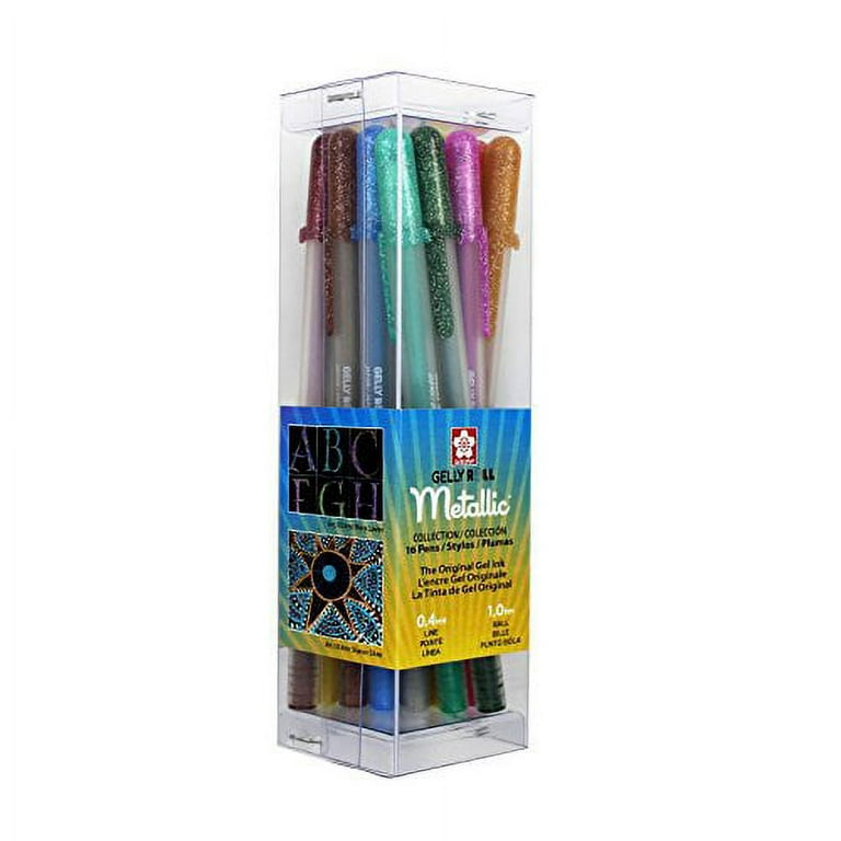 Sakura Gelly Roll Metallic Pens Assorted Colors 10 Pens Per Set Pack Of 2  Sets - Office Depot