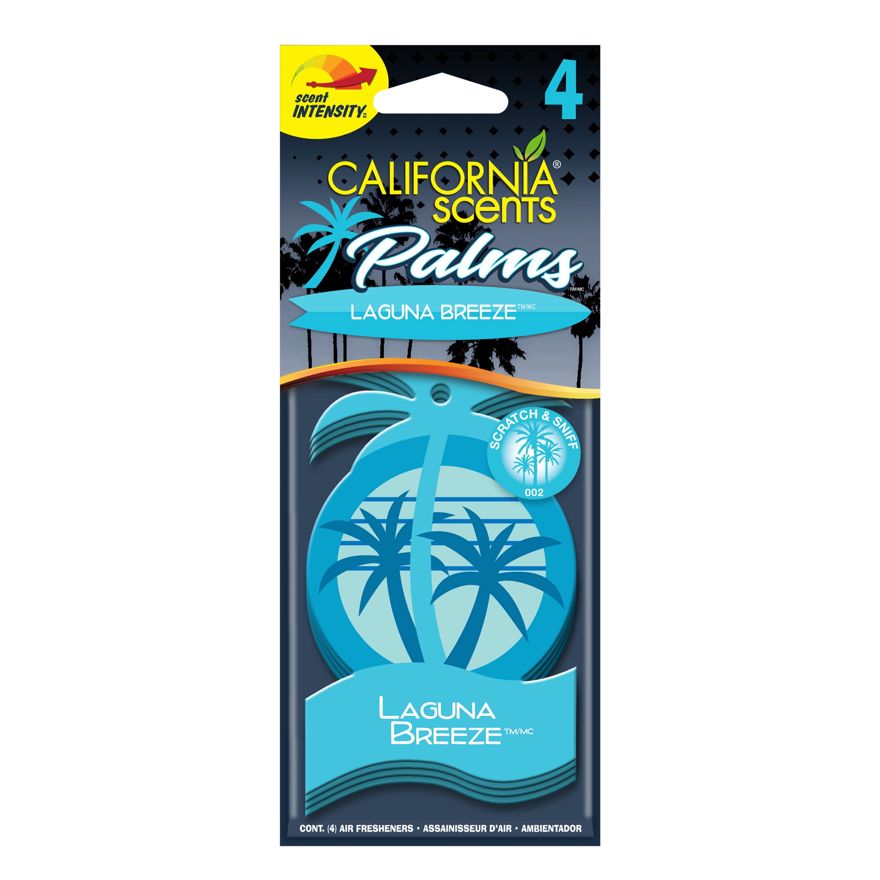 California Scents Palms Paper Laguna Breeze Air Freshener