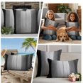 thumbnail image 4 of Outdoor Pillow Covers 24x24 Set of 2, Black Gray Ombre Waterproof Patio Throw Pillow Covers for Couch Sofa Chair, Vintage Country Wooden Decorative Pillowcases for Throw Pillows, 4 of 9