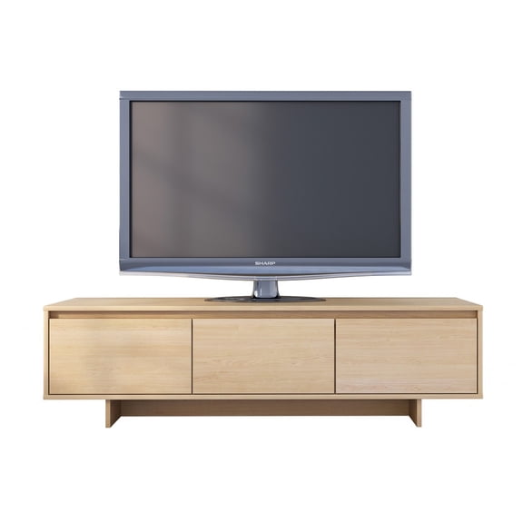 Nexera Rustik Modern TV Stand for TVs up to 66 in., Natural Maple