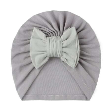 

Relanfenk Baby Hats Boys Girls Solid Beanie Bowknot Elastics Turban Cap Hat