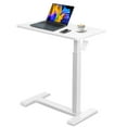 thumbnail image 2 of Adjustable Height Rolling Desk, Pneumatic Bedside Table, TV Tray for Home and Hospital Use, 2 of 9