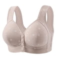 thumbnail image 1 of WZXFASHION Soutien-Gorge Sans Armatures pour Femmes, Grande Taille, Imprimé, Gris 90, 1 of 2