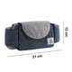 thumbnail image 5 of Bolsa organizadora para cochecito, bolsas multifuncionales para cochecito con portavasos aislado, bolsa de almacenamiento para accesorios de cochecito de bebé para biberones, pañales,, 5 of 8