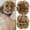 BURG#, variant on 15.24cm Short Messy Curly Dish Hair Bun Extension, Easy Stretch Hair Combs Clip-In Ponytail Extension, Chignon Hair Extension, High-Temperature Fiber Chignon Hairpieces, Perfect for Weddings