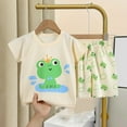 thumbnail image 2 of Fesfesfes Toddler Outfit Summer Girls And Boys T-shirt Shorts Sets Kids Clothes Short Sleeve Tops Shorts Set, 2 of 3