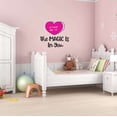 thumbnail image 3 of The Magic Is In You U Can Do It Lips Hello Gorgeous Kind Smart Brave Enough Beautiful Crown Prince Unicorns Sweet Dreams Decorating Wall Decal Sticker Girls Rule - Size: 20 In X 18 In, 3 of 5
