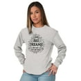 thumbnail image 4 of Big Dreams Grow Into m Inspirational Women Plus Size Long Sleeve Graphic Tee Brisco Brands 2X, 4 of 5
