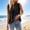 Black, variant on Endives Women's Tank Top Solid Color Sleeveless Loose Tank Top Pullover Top Summer White