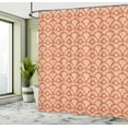 thumbnail image 4 of Ambesonne Japanese Art Shower Curtain, Fish Scale Lines Motif, 69"Wx84"L, Burnt Orange, 4 of 4