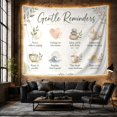 thumbnail image 4 of Gentle Reminders Quote with Watercolor Icons, Calming Watercolor for Quote Lovers, Motivational Wall Decor, Thank You Gift Tapestry Wall Hanging for Office and Classroom, 4 of 5