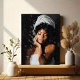 thumbnail image 6 of UXIEQU Woman in Towel Canvas Wall Decor 15.75x11.81 Inches, 6 of 8