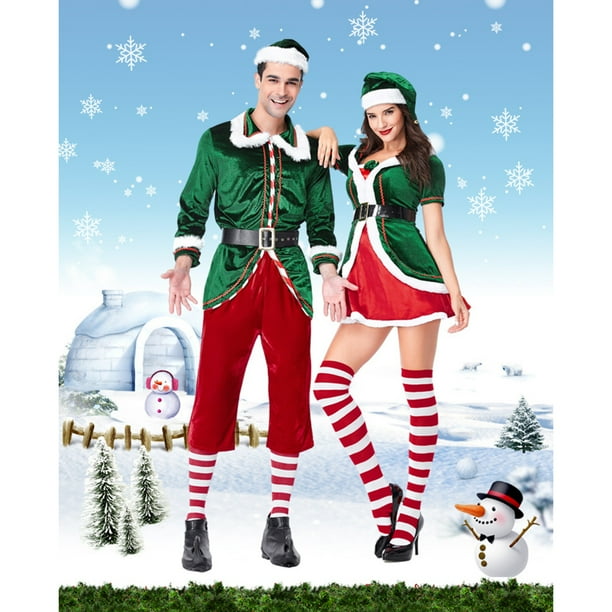 Duende Vestuario NavideÃ±o Para Mujer Navideños Disfraz Duende De