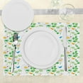 thumbnail image 3 of Ambesonne Flower Place Mats Set of 4, Ladybugs on Chamomiles, Standard Size, White Green, 3 of 6