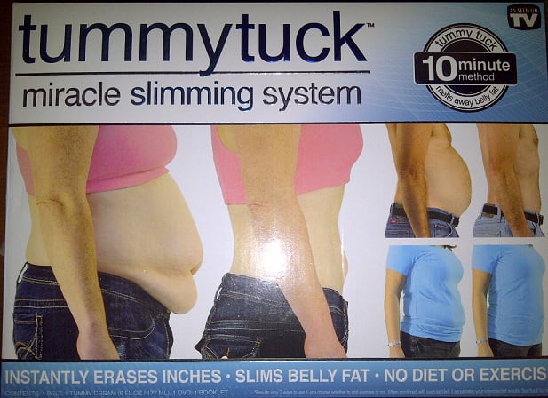 2 or 3 As Seen On TV w/Cream NEW Tummy Tuck Miracle Slimming System Belt Size 1