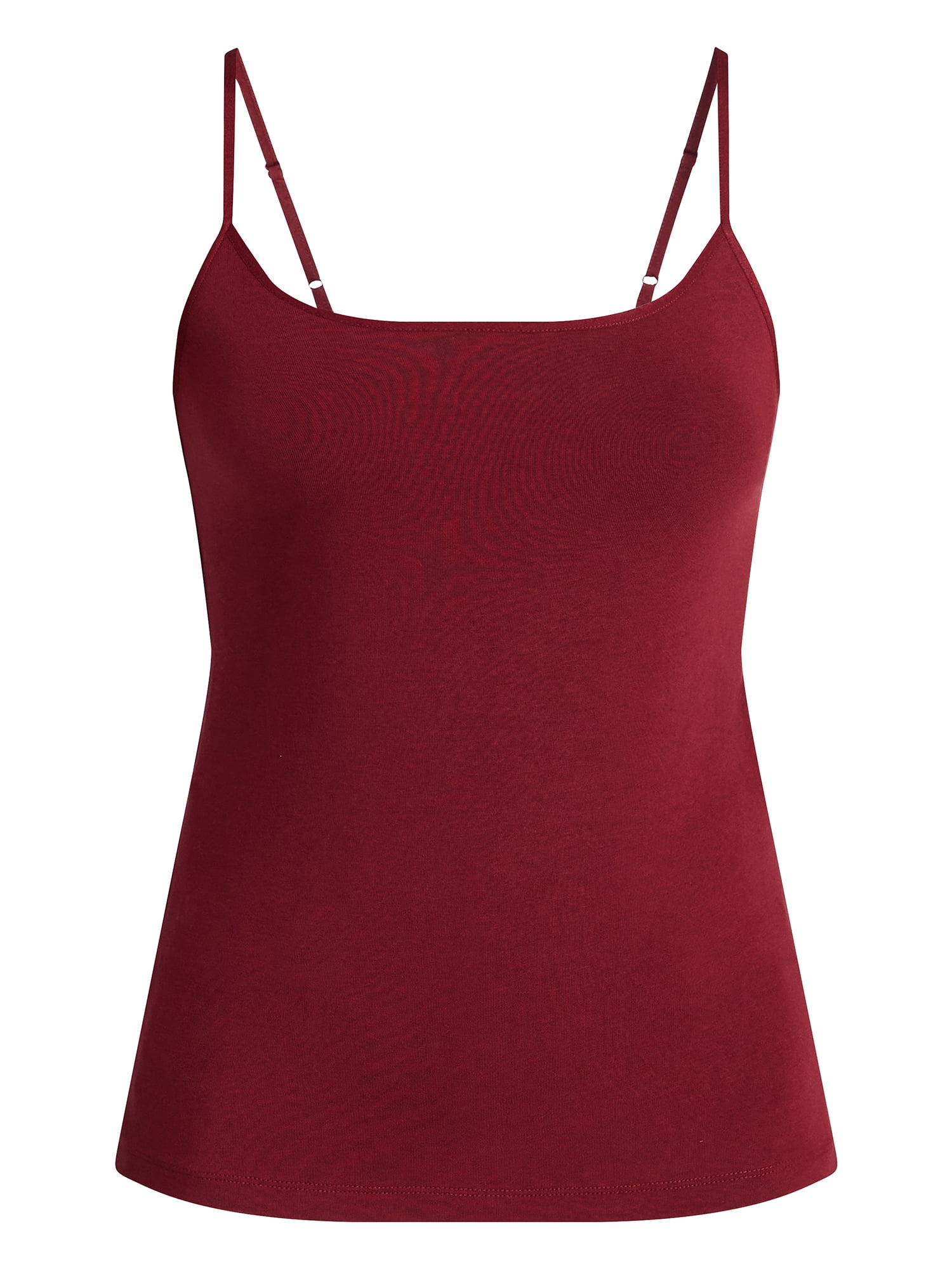 Time and Tru Women’s Cami Top with Adjustable Straps, Sizes XS-XXXL