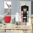 thumbnail image 6 of Wrapping Paper Organizer for Bedroom Closet Over the Door Hanging Gift Wrap Storage Container Compartmental Double Sided Hanging Gift Bag Storage Organizer for Door Cabinet, 6 of 11