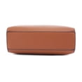 thumbnail image 4 of Bandolera EVVE Trendy con triple cremallera pequeña de piel vegana color tostado, 4 of 6