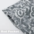 thumbnail image 6 of DriftAway Frances Linen Blend Blackout Valance Rod Pocket Window Curtain Valance, 50" x18", Gray, 6 of 7