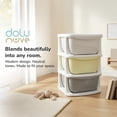 thumbnail image 5 of Dolu Nuve Kids 3-Tier Storage Unit with Drawers Plastic Organizer for Toys, Beige, 5 of 5