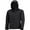 Black, variant on Mens' Warm Water Repellent Softshell Snowboard Jacket- Removable Hood