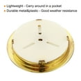 thumbnail image 4 of 1.7" Round Indoor Outdoor Hygrometer No Battery Required Mini Humidity Gauge, Gold 2 Pack, 4 of 5