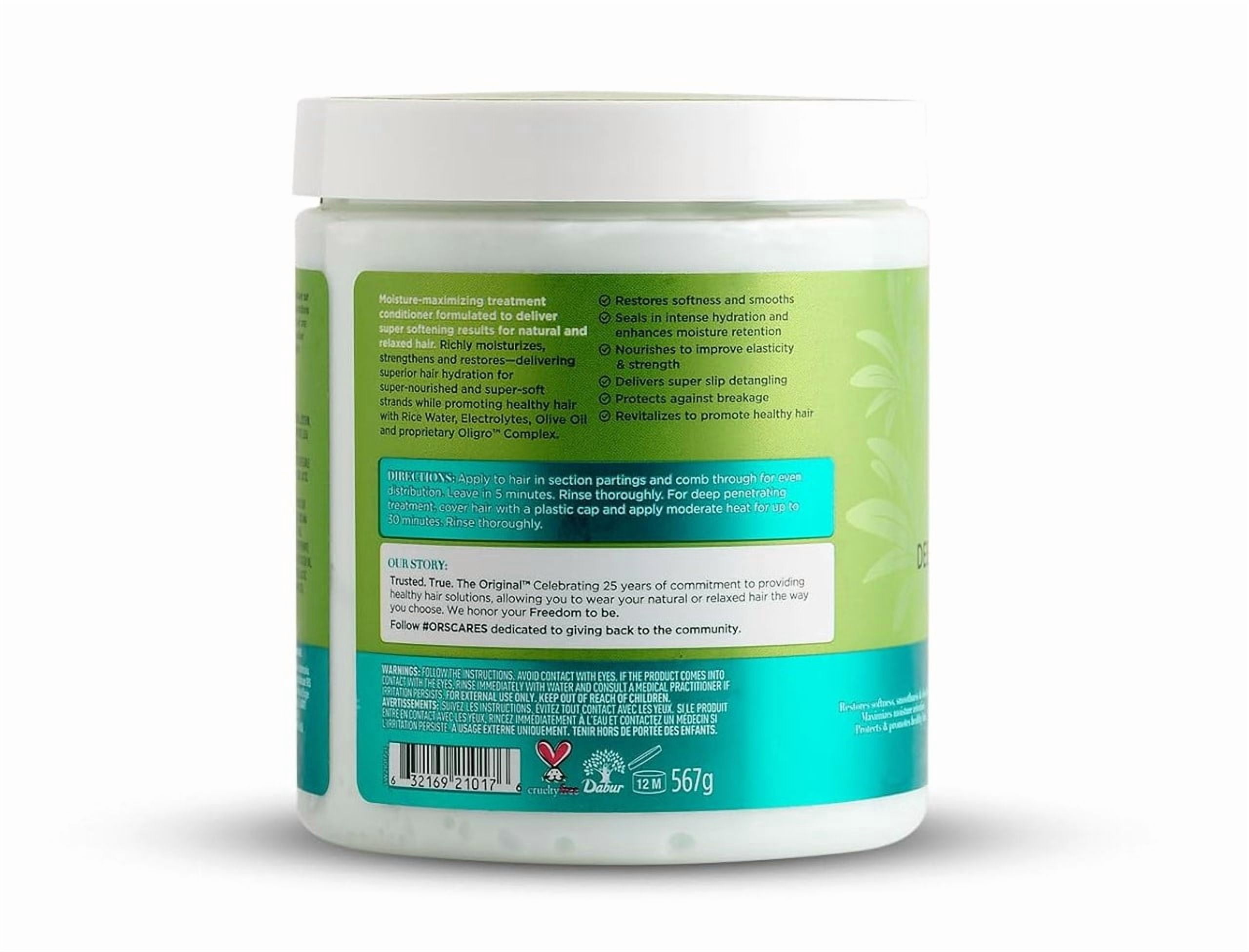 (2 pack) ORS Olive Oil Max Moisture Super Softening Deep Treatment Hair Conditioner, 20 oz