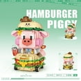 thumbnail image 2 of NICKSUN  Mini Building Block Set Hamburger Piggy Building Brick Kit Toy Home Decor (990pieces), 2 of 7
