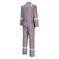 thumbnail image 3 of Portwest C814 Iona Lightweight Reflective Cotton Coverall Gray, Large, 3 of 5