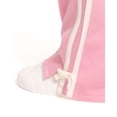 thumbnail image 5 of Wonder Nation Toddler Girls Wide Leg Athletic Pants with Side Stripe and Bow, Sizes 12M-5T, 5 of 8