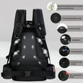 thumbnail image 4 of Travel Backpack for Men and Women Water Resistant Multi-Pocket Backpack with Chest Straps for Daily Commute, Climbing, Hiking & Short Trips, Black, 8603, 4 of 6