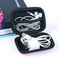 thumbnail image 5 of Earphone Storage Case with Hard Shell - Zippered Pouch Box for USB Cable Charging Cord Earbuds Wired Earphones Jewelry Coin and Small Gadgets Travel Organizer Bag, 5 of 6