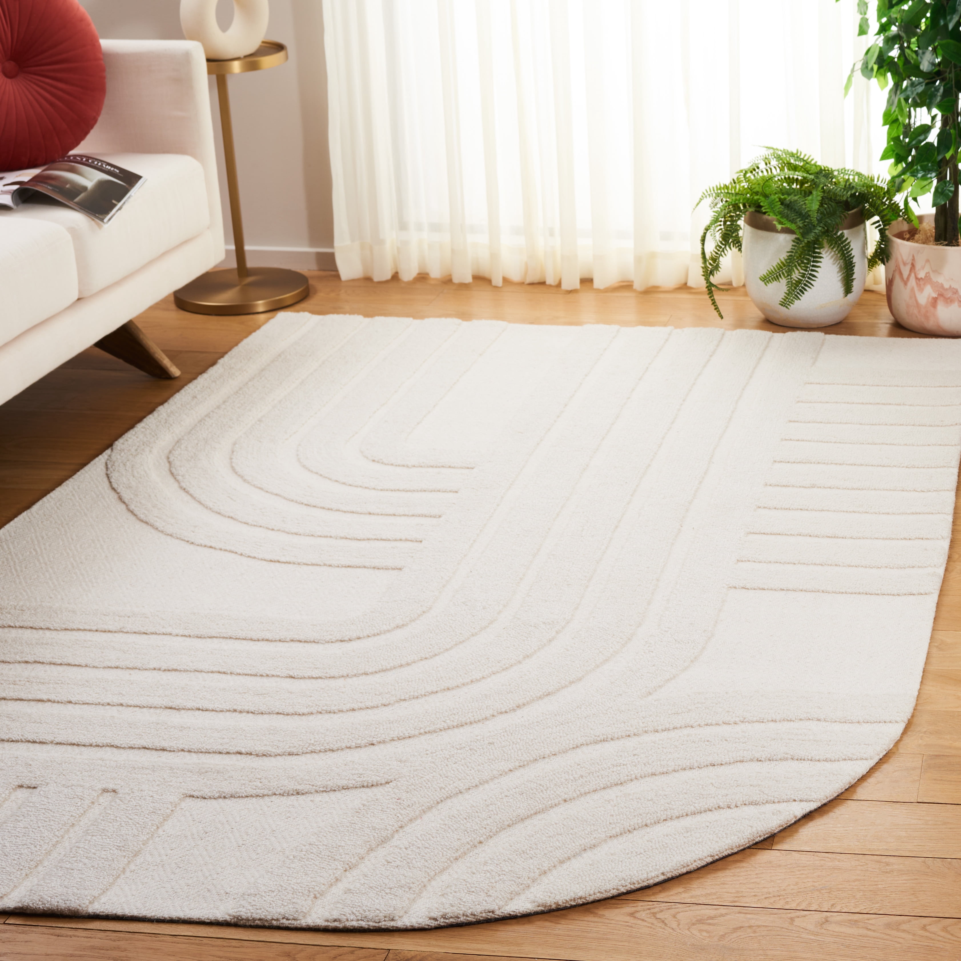 SAFAVIEH Southampton Miah Geometric Area Rug, Ivory, 6' x 9'