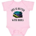 thumbnail image 3 of Inktastic Life's Better with Books Boys or Girls Baby Bodysuit, 3 of 5