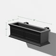 thumbnail image 2 of Veradek Brixton Railing Window Box 36" Planter Black, 2 of 11