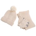 thumbnail image 3 of 1 juego de guantes de invierno, gorro y bufanda para mujer, conjunto de disfraz, bufanda cálida de invierno, guantes con pantalla táctil para montar a caballo., 3 of 6