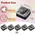 thumbnail image 2 of 5 Pack Portable Compact Makeup Pencil Sharpener Manual For Eyeliner Lip Liner Gray, 2 of 5