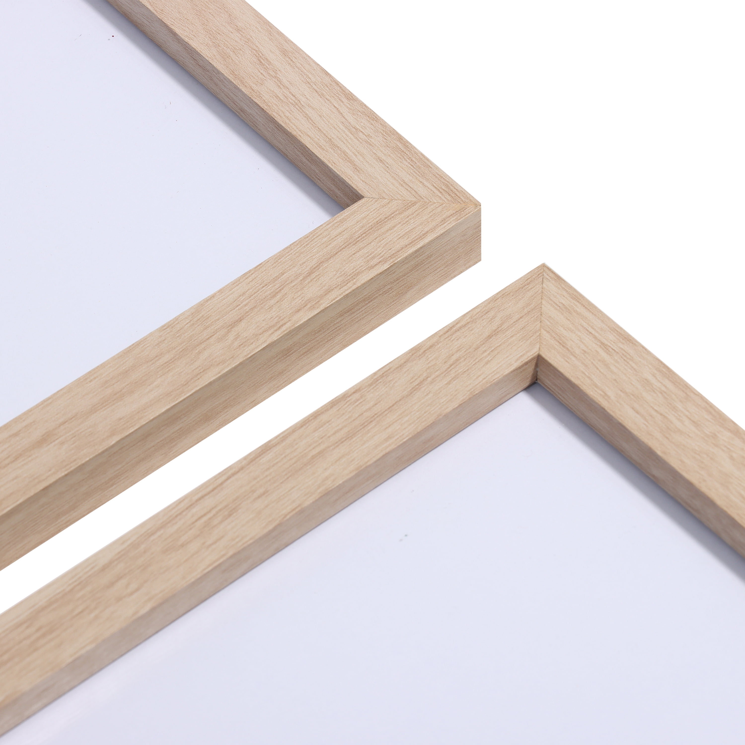 (2 pack) Mainstays 16 x 20 Gallery Frame Set, Matted to 8 x 10, 2 Pack, Lightwood