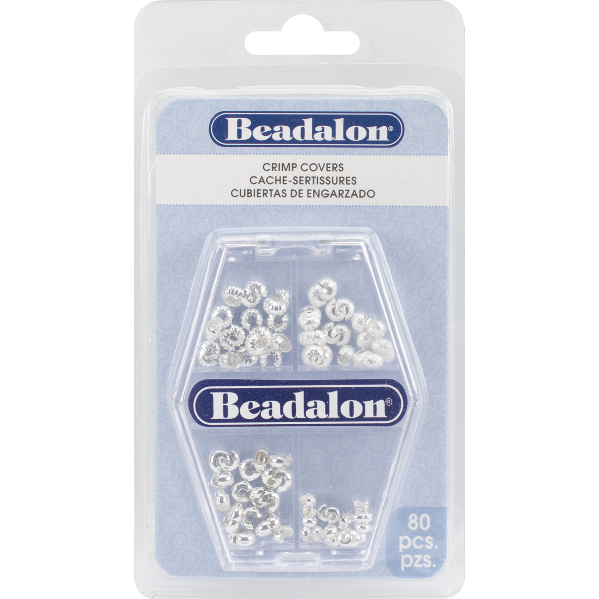 Beadalon Ferma Perline Grandi - Clip Fermapalline In Acciaio Inox - Confezione Da 6 Pezzi Per Lavori Di Bigiotteria E Hobbistica