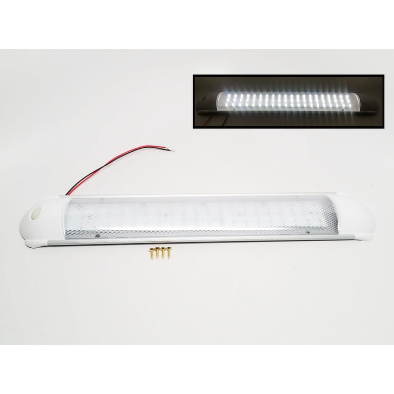 Pactrade Marine LED Courtesy Light – Touch Switch, Warm White, 10-30V, 612 Lumen For Boat, Car, RV & Cabinet